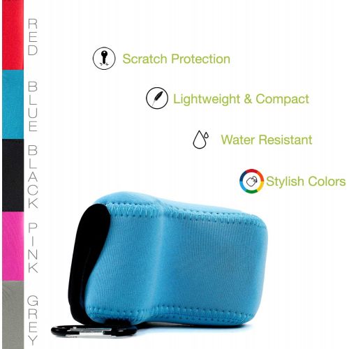  MegaGear Camera Case, Bag for Canon EOS M10 Mirrorless Digital Camera with 15-45mm Lens, Blue, Neoprene (MG673)