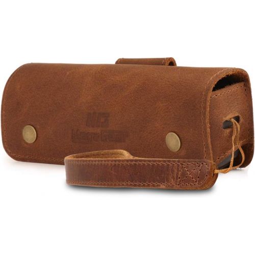  MegaGear MG1616 Genuine Leather Camera Case Compatible with DJI Osmo Pocket - Brown