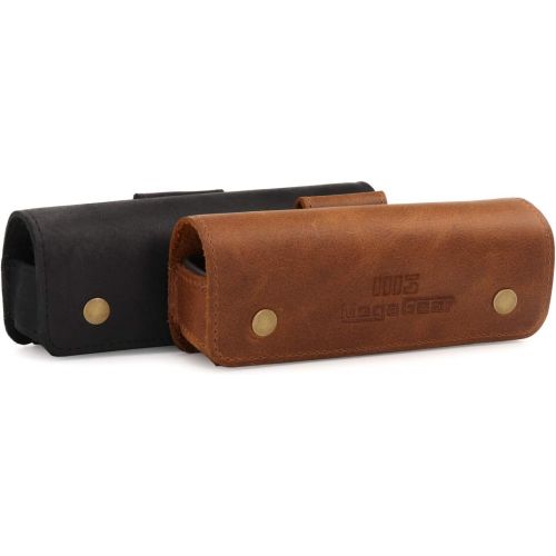  MegaGear MG1616 Genuine Leather Camera Case Compatible with DJI Osmo Pocket - Brown