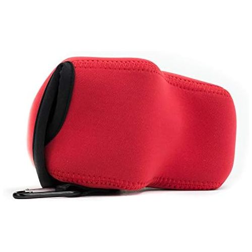  MegaGear Ultra Light Neoprene Camera Case Bag with Carabiner for Canon PowerShot SX60 HS Digital Camera (Red)