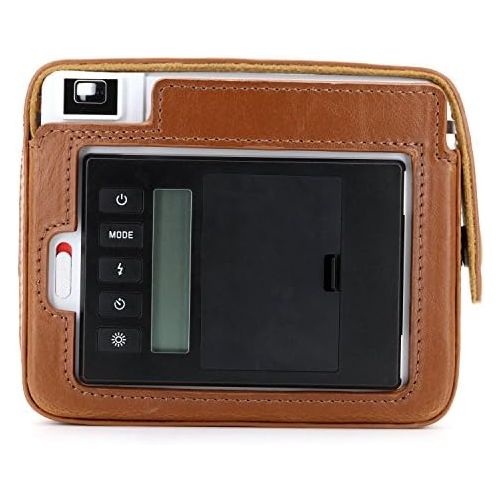  MegaGear MG1296 Ever Ready Leather Camera Case, Bag, Protective Cover for Leica Sofort Instant, Light Brown