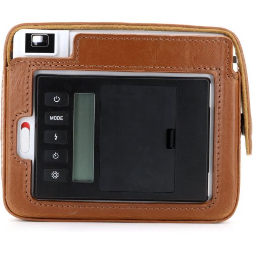  MegaGear MG1296 Ever Ready Leather Camera Case, Bag, Protective Cover for Leica Sofort Instant, Light Brown