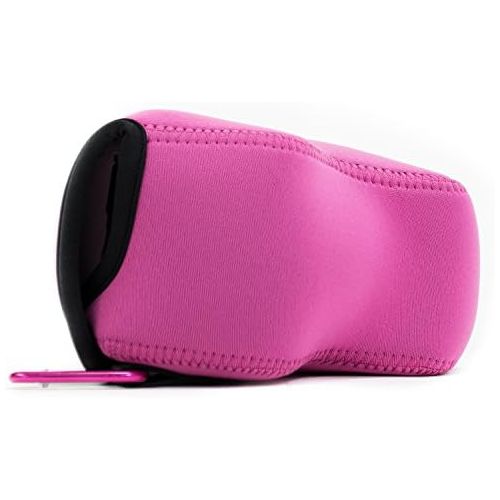  MegaGear Ultra Light Neoprene Camera Case Bag with Carabiner for Canon PowerShot SX60 HS Digital Camera (HotPink)