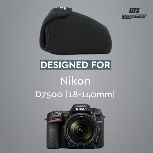  Mega Gear Nikon D7500 (18-140mm) Ultra Light Neoprene Camera Case, with Carabiner - Black - MG1252