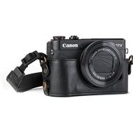 MegaGear Canon PowerShot G7 X Mark Ii Pu Leather Camera Case, Black (MG951)