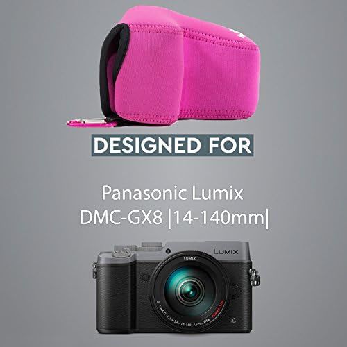  MegaGear Ultra Light Neoprene Camera Case Compatible with Panasonic Lumix DMC-GX8 (14-140mm)