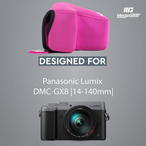  MegaGear Ultra Light Neoprene Camera Case Compatible with Panasonic Lumix DMC-GX8 (14-140mm)