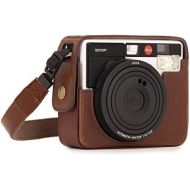 MegaGear MG1295 Ever Ready Leather Camera Case, Bag, Protective Cover for Leica Sofort Instant, Dark Brown