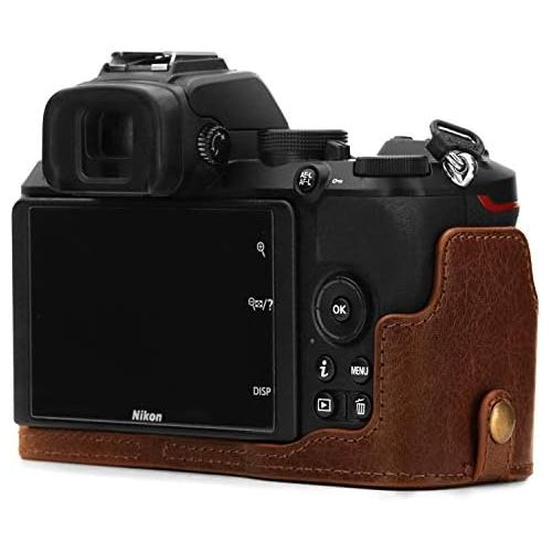  MegaGear Ever Ready Genuine Leather Camera Half Case Compatible with Nikon Z50