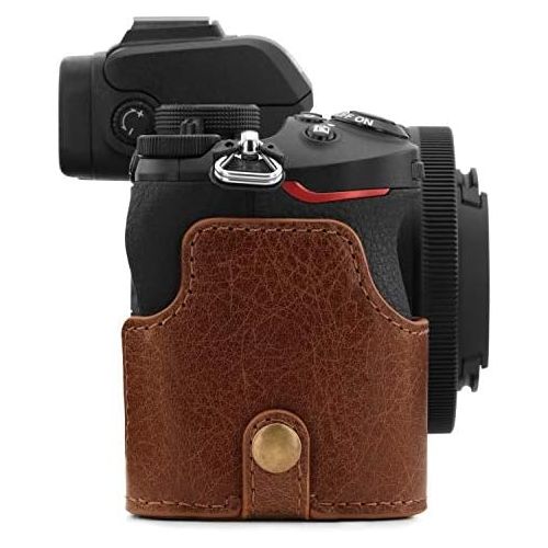  MegaGear Ever Ready Genuine Leather Camera Half Case Compatible with Nikon Z50