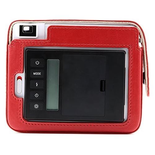  MegaGear MG1297 Ever Ready Leather Camera Case, Bag, Protective Cover for Leica Sofort Instant, Red