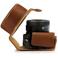 MegaGear Ever Ready Leather Camera Case Compatible with Nikon 1 J5 (10-30mm)