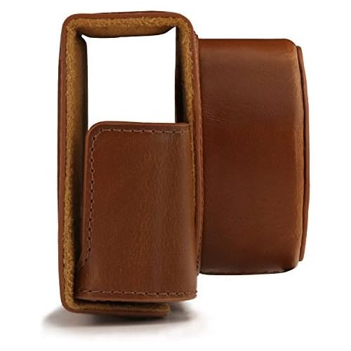  MegaGear Ever Ready Leather Camera Case Compatible with Nikon 1 J5 (10-30mm)