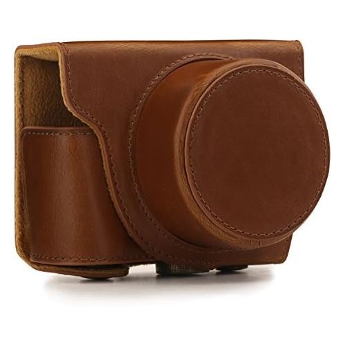  MegaGear Ever Ready Leather Camera Case Compatible with Nikon 1 J5 (10-30mm)