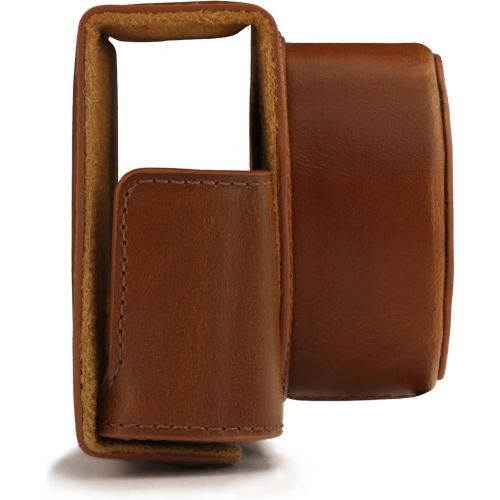  MegaGear Ever Ready Leather Camera Case Compatible with Nikon 1 J5 (10-30mm)