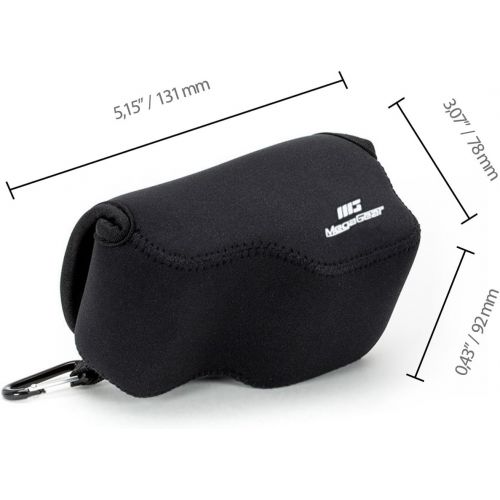  MegaGear Ultra Light Neoprene Camera Case Bag for Sony Alpha A5100, A5000 (16-50mm), NEX-5T, NEX-3N, NEX-5R cameras (Black)