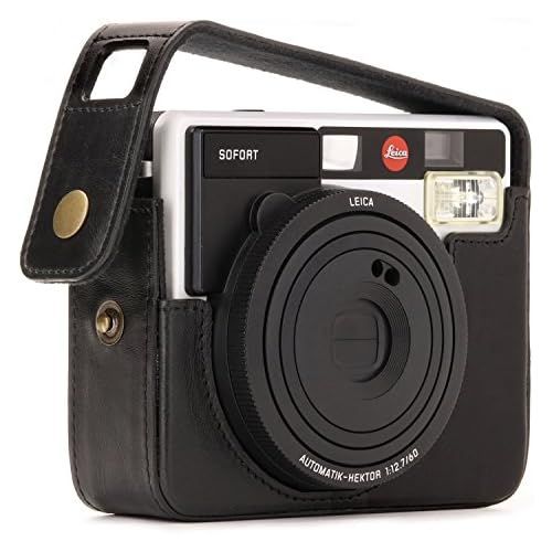  MegaGear MG1294 Ever Ready Leather Camera Case, Bag, Protective Cover for Leica Sofort Instant, Black