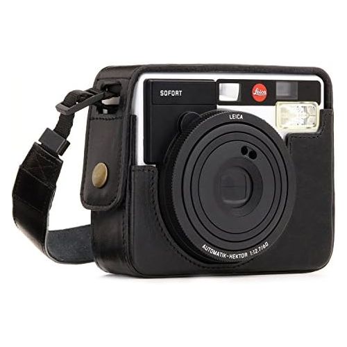  MegaGear MG1294 Ever Ready Leather Camera Case, Bag, Protective Cover for Leica Sofort Instant, Black