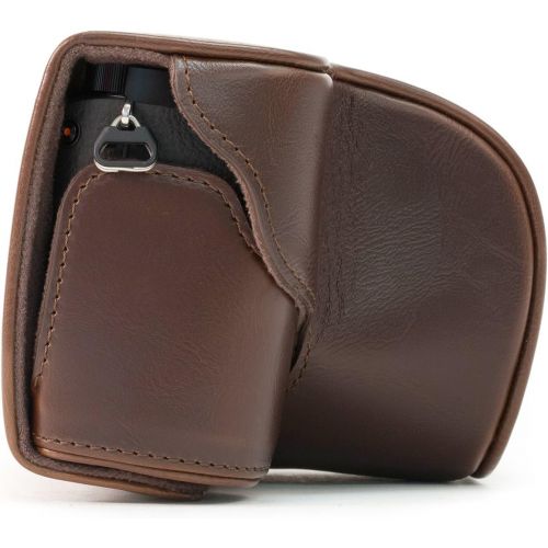  MegaGear Ever Ready Protective Leather Camera Case, Bag for Sony Alpha a5000, Sony a5100 with 16-50mm OSS Lens (Dark Brown)