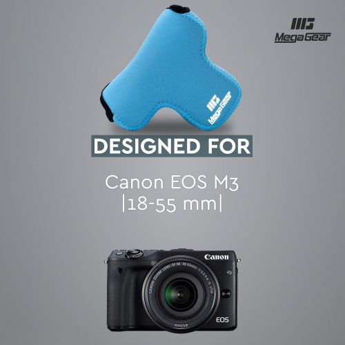  MegaGear Ultra Light Neoprene Camera Case Compatible with Canon EOS M3 (18-55mm)