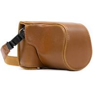 MegaGear Ever Ready Camera Case, Bag for Canon EOS M10 Mirrorless Digital Camera with 15-45mm Lens (Light Brown) (MG669)
