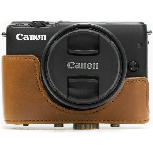  MegaGear Ever Ready Camera Case, Bag for Canon EOS M10 Mirrorless Digital Camera with 15-45mm Lens (Light Brown) (MG669)