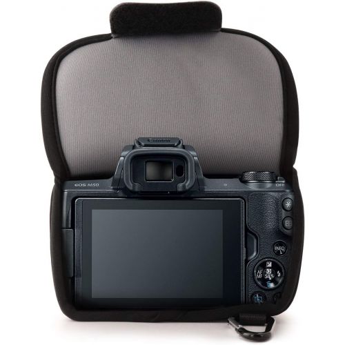  MegaGear Ultra Light Neoprene Camera Case Compatible with Canon EOS M50 Mark II (15-45mm), M50, M5 (15-45mm)