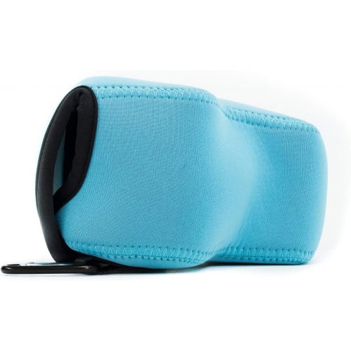  MegaGear Ultra Light Neoprene Camera Case Bag with Carabiner for Canon PowerShot SX60 HS Digital Camera (Blue)