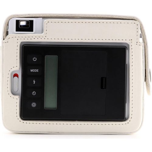  MegaGear MG1298 Ever Ready Leather Camera Case, Bag, Protective Cover for Leica Sofort Instant, White