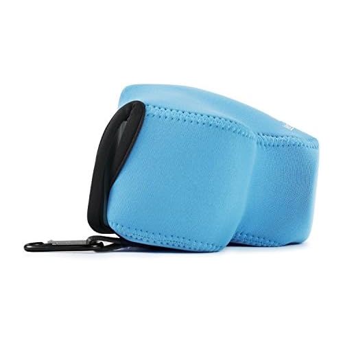  MegaGear Ultra Light Neoprene Camera Case Bag with Carabiner for Nikon COOLPIX B500 Digital Camera (Blue)