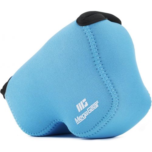  MegaGear Ultra Light Neoprene Camera Case Bag with Carabiner for Nikon COOLPIX B500 Digital Camera (Blue)