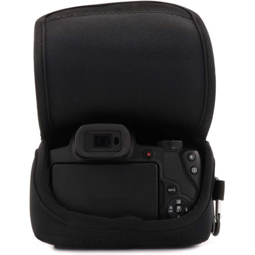  MegaGear MG1573 Ultra Light Neoprene Camera Case Compatible with Canon PowerShot SX70 HS - Black, One Size