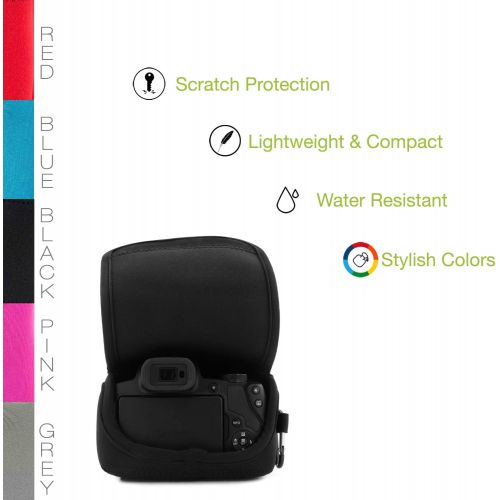  MegaGear MG1573 Ultra Light Neoprene Camera Case Compatible with Canon PowerShot SX70 HS - Black, One Size