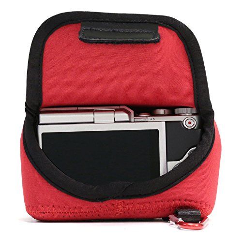  MegaGear Ultra Light Neoprene Camera Case Bag for Panasonic GM1 with 12-32mm (Red)