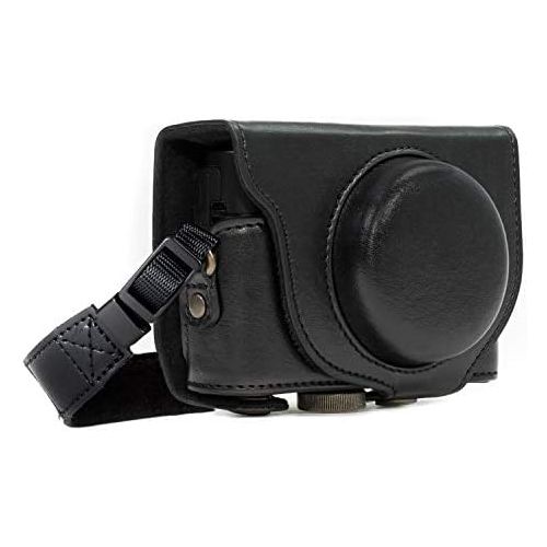  MegaGear Ever Ready Leather Camera Case Compatible with Sony Cyber-Shot DSC-WX500