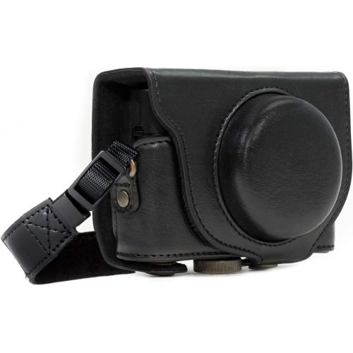  MegaGear Ever Ready Leather Camera Case Compatible with Sony Cyber-Shot DSC-WX500