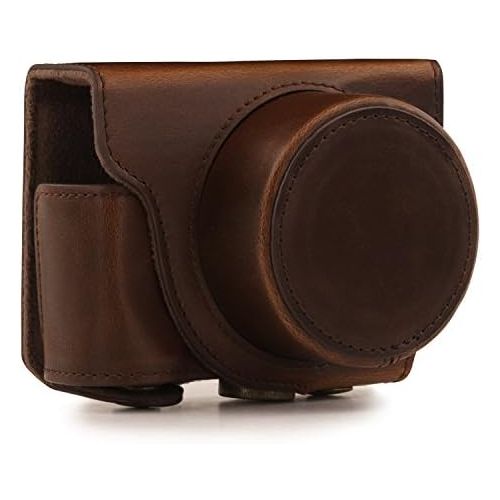  MegaGear Ever Ready Leather Camera Case Compatible with Nikon 1 J5 (10-30mm)