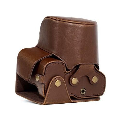  MegaGear Ever Ready Leather Camera Case Compatible with Sony Cyber-Shot DSC-RX10 IV, DSC-RX10 III