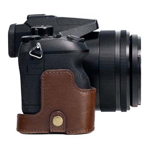  MegaGear Ever Ready Leather Camera Case Compatible with Sony Cyber-Shot DSC-RX10 IV, DSC-RX10 III