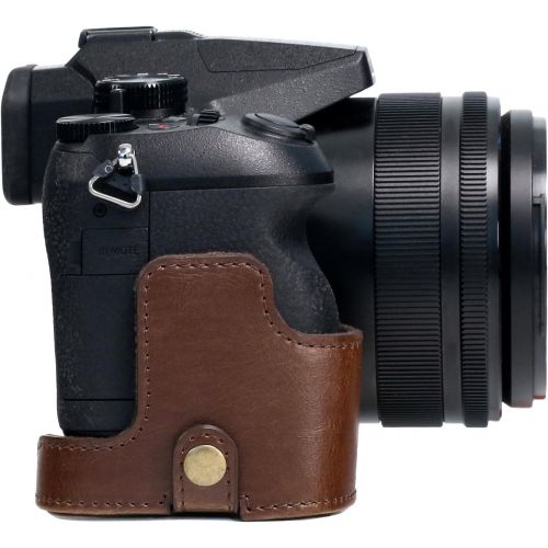  MegaGear Ever Ready Leather Camera Case Compatible with Sony Cyber-Shot DSC-RX10 IV, DSC-RX10 III