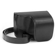 MegaGear Ever Ready Protective Leather Camera Case, Bag for Sony Alpha a5000, Sony a5100 with 16-50mm OSS Lens (Black)