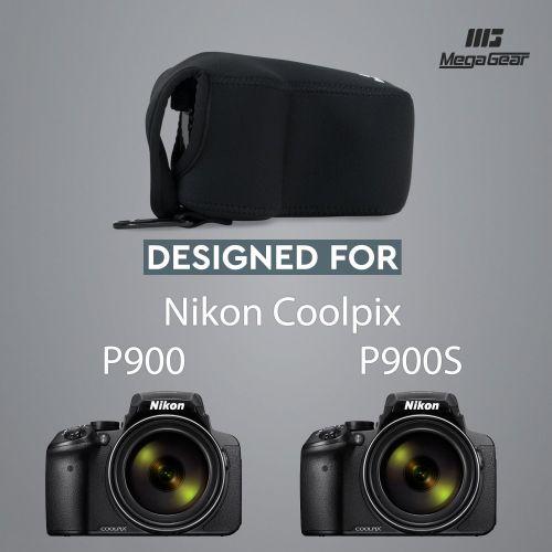  MegaGear Ultra Light Neoprene Camera Case Compatible with Nikon Coolpix P900, P900S