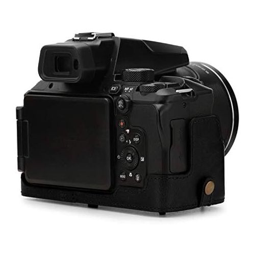  MegaGear Ever Ready Leather Camera Case Compatible with Nikon Coolpix P950