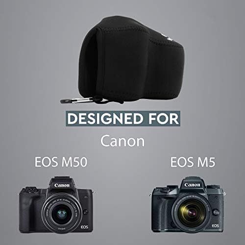  MegaGear Ultra Light Neoprene Camera Case Compatible with Canon EOS M50 Mark II (15-45mm), M50, M5 (15-45mm)