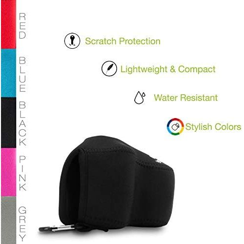  MegaGear Ultra Light Neoprene Camera Case Compatible with Canon EOS M50 Mark II (15-45mm), M50, M5 (15-45mm)