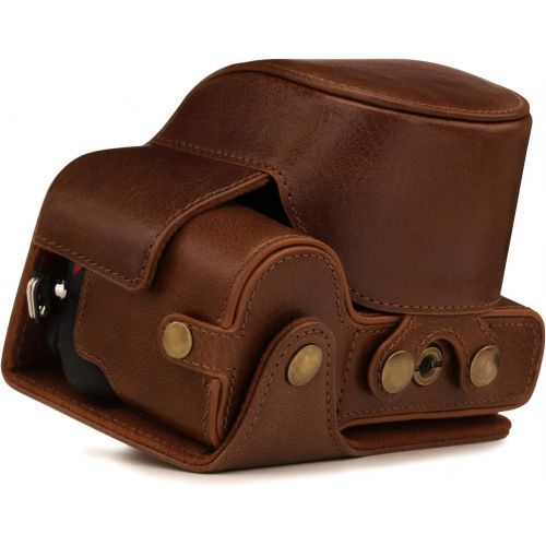  MegaGear Ever Ready Genuine Leather Camera Case Compatible with Nikon Z50 (16-50mm)