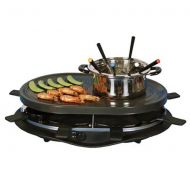 MegaMixer Party Grill Raclette with Fondue Pot