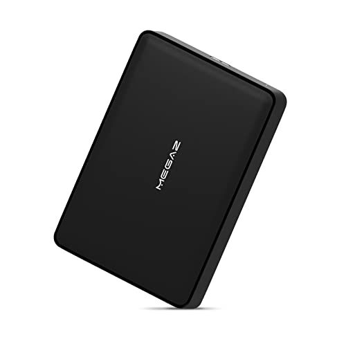  250GB External Hard Drive - MegaZ Backup Slim 2.5 Portable HDD USB 3.0 for PC, Mac, Laptop, Chromebook, 3 Year Warranty