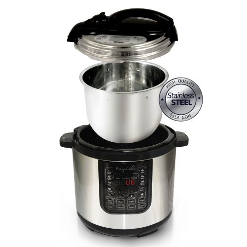  Megachef 8 Quart Digital Pressure Cooker with 13 Pre-set Multi Function Features by Mega Chef