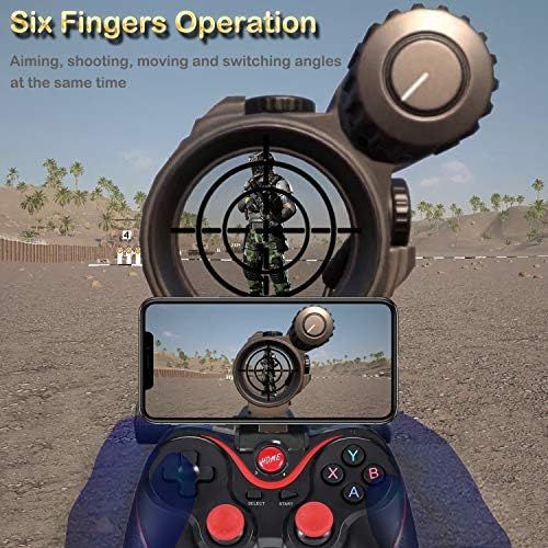  Android Gamepad Controller, Megadream Wireless Key Mapping Gamepad Joystick Perfect for PUBG & Fotnite & More, Compatible for Samsung Galaxy HTC LG Other Phone, Not for iOS